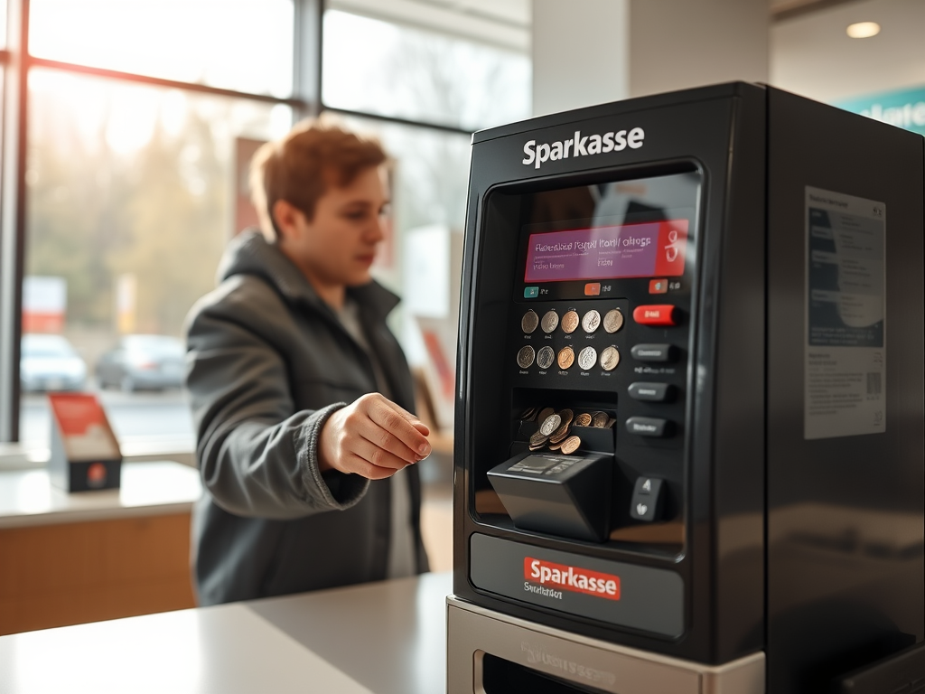 Kleingeld wechseln Sparkasse – So funktioniert der Münzeinwurf und die Gebühren