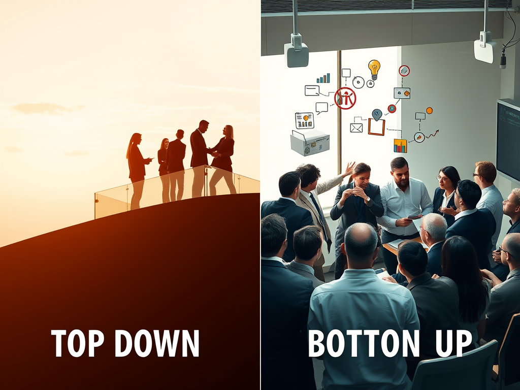 Top Down Vs Bottom Up Ansätze: Ein Strategischer Vergleich Für Entscheidungsträger